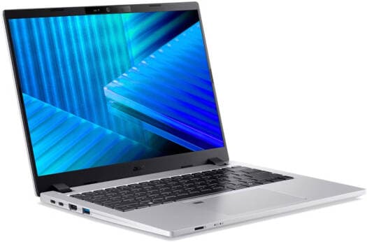 Acer TravelMate P2 14 Business Laptop — 14" WUXGA, Intel Core Ultra 5 225U (vPro Essential), 16GB DDR5, 1TB SSD, FreeDOS, Silver (NX.BSQEM.007)