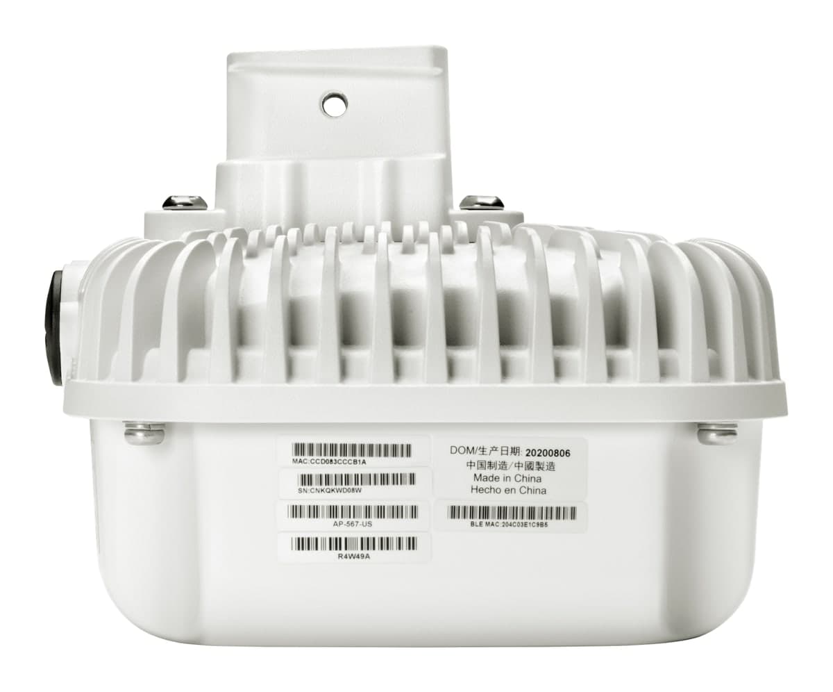 HPE Aruba Networking AP-565 (RW) Outdoor Access Point — Wi-Fi 6, Dual Radio 2x2, IP66/67 (R4W43A)