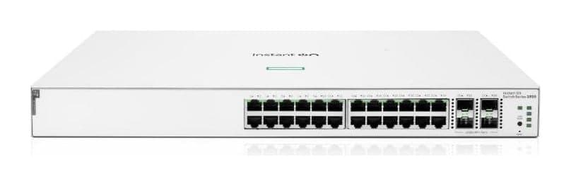 Aruba Instant On 1930 24G Class4 PoE 4SFP/SFP+ 195W Switch — 24× Gigabit PoE, 4× 1/10G SFP+ (JL683B)
