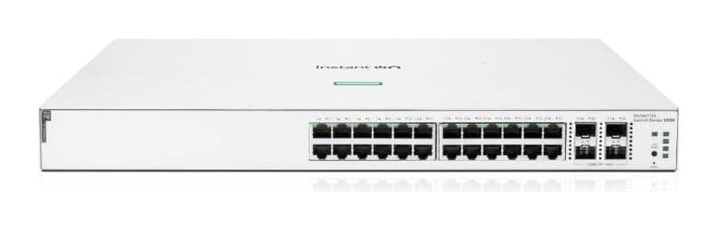 Aruba Instant On 1930 24G Class4 PoE 4SFP/SFP+ 370W Switch — 24× Gigabit PoE, 4× 1/10G SFP+ (JL684B)