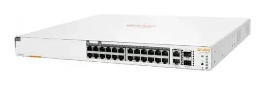 Aruba Instant On 1960 24G PoE+ Switch — 24× Gigabit PoE (20 Class 4 + 4 Class 6), 2× 10GBASE-T, 2× SFP+, 370W (JL807A)