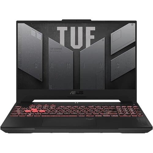 ASUS TUF Gaming A17 Gaming Laptop — 17.3" FHD 144Hz IPS, AMD Ryzen 7 7445HS, 16GB DDR5, 2TB SSD, GeForce RTX 4050 6GB, Windows 11, Grey (FA707NUG-HX163)