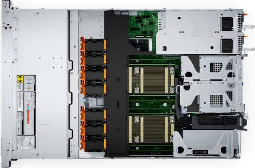 Dell PowerEdge R660XS Rack Server — 2× Xeon Silver 4510, 64GB (2×32GB) DDR5-5600, 480GB SSD, PERC H755, 2×1100W Titanium (DSSXDEL11R66000BX004)
