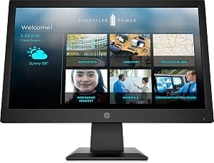 HP P19b G4 Monitor — 18.5" WXGA (1366×768) TN, HDMI + VGA, Black (9TY83AS)