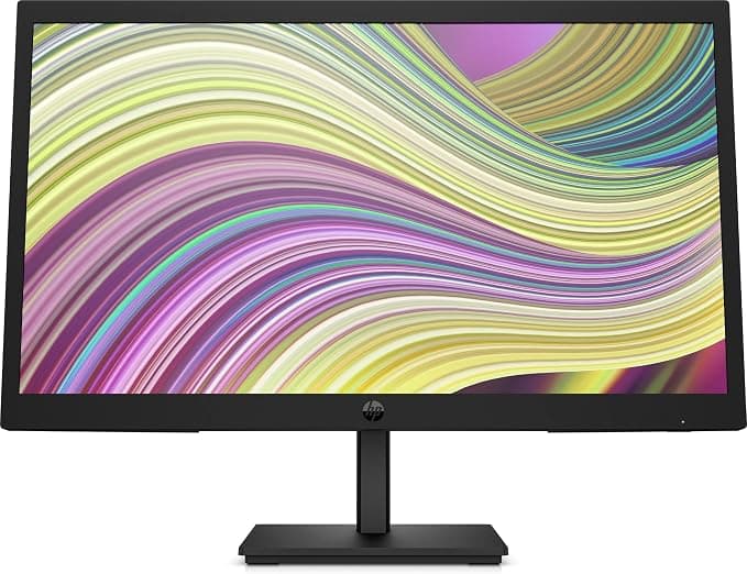 HP P22v G5 Monitor — 21.45" FHD (1920×1080) IPS, 75Hz, HDMI + VGA, Black (7N909AT)