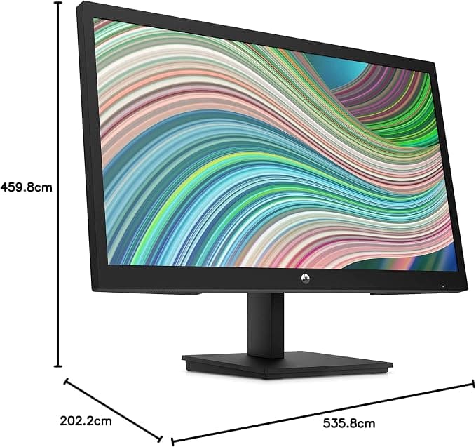 HP V22ve G5 Monitor — 21.45" FHD (1920×1080) VA, 75Hz, HDMI + VGA, Black (6D8G2AS)