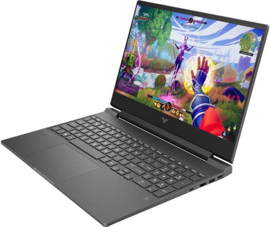 HP Victus 15 Gaming Laptop — 15.6" FHD 144Hz IPS, Intel Core i5-14450HX, 24GB DDR5, 512GB SSD, GeForce RTX 3050 6GB, Windows 11, Mica Silver (Fa2303/15tx)