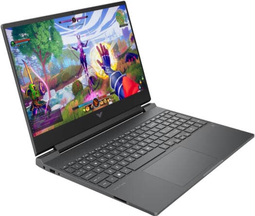 HP Victus 15 Gaming Laptop — 15.6" FHD 144Hz IPS, Intel Core i5-14450HX, 24GB DDR5, 512GB SSD, GeForce RTX 3050 6GB, Windows 11, Mica Silver (Fa2303/15tx)