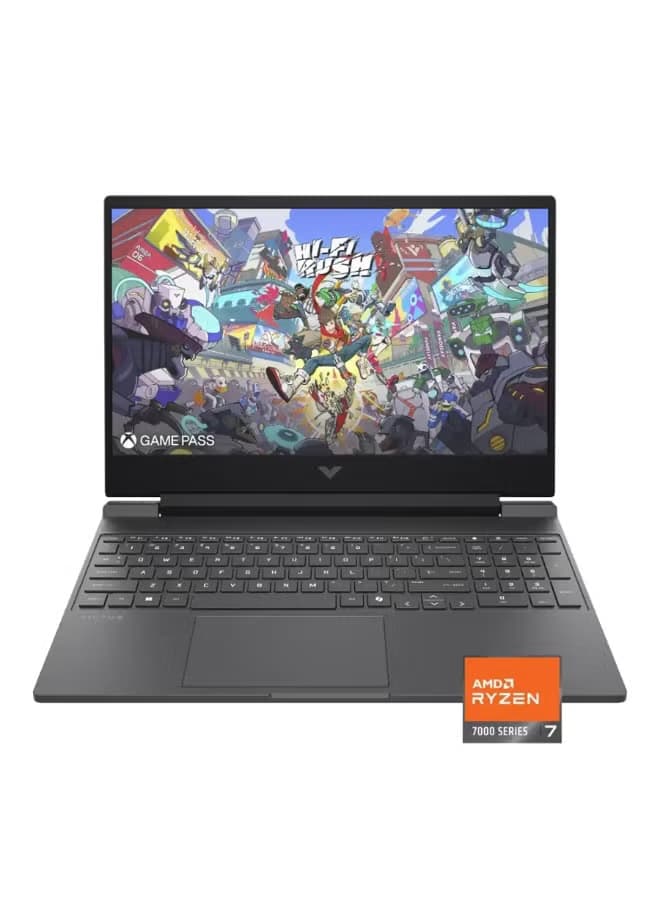 HP Victus 15 Gaming Laptop (15-fb3093dx) — 15.6" FHD 144Hz IPS, AMD Ryzen 7 7445HS, 16GB DDR5, 512GB SSD, GeForce RTX 4050 6GB, Windows 11, Mica Silver (BM4X8UA#ABA)