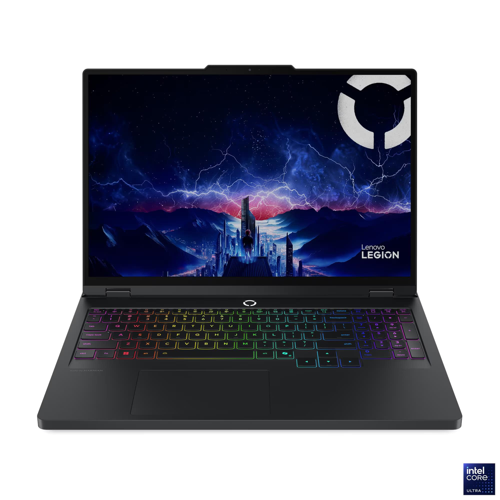 Lenovo Legion Pro 5 16IAX10 Gaming Laptop — 16" WQXGA OLED 165Hz, Intel Core Ultra 7 255HX, 32GB DDR5, 1TB SSD, GeForce RTX 5060 8GB, FreeDOS, Eclipse Black (83F3003QPS)