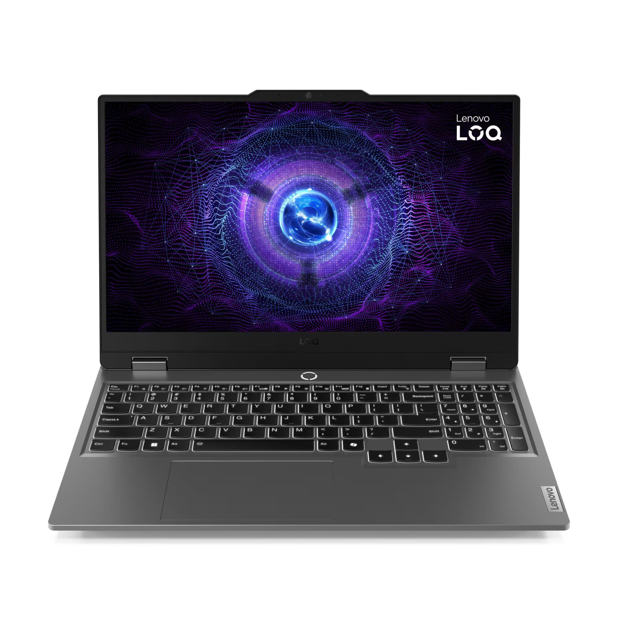 Lenovo LOQ 15IRX9 Gaming Laptop — 15.6" FHD 144Hz, Intel Core i7-13650HX, 16GB DDR5, 512GB SSD, GeForce RTX 3050 6GB, FreeDOS, Luna Grey (83DV0072PS)