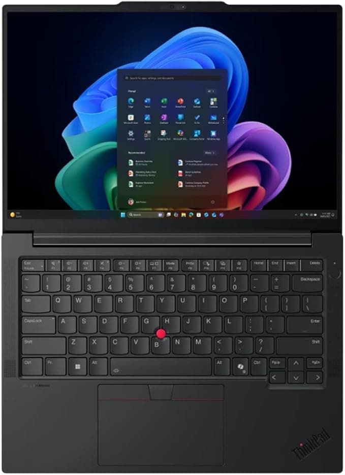 Lenovo ThinkPad E14 Gen 8 — Core Ultra 7 355, 16GB DDR5, 512GB SSD, 14" WUXGA, Wi-Fi 7, IR Camera, Fingerprint, UK English, No OS (21Y6002NGP)