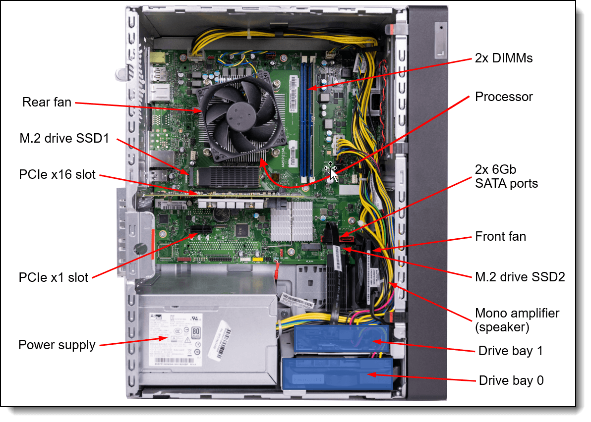 Lenovo ThinkSystem ST45 V3 Tower Server — AMD EPYC 4344P, 16GB, 2×480GB SSD, Software RAID, 500W (7DH5A02HEA)