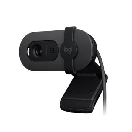 Logitech Brio 105 Business Webcam — Full HD 1080p, Auto Light Balance, Privacy Shutter (960-001592)