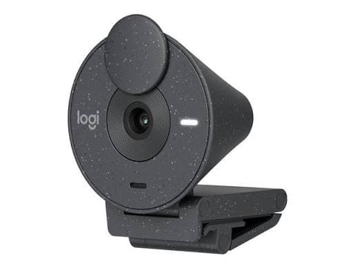 Logitech Brio 305 Business Webcam — Full HD 1080p, Auto Light Correction, USB-C, Privacy Shutter, Graphite (960-001469)