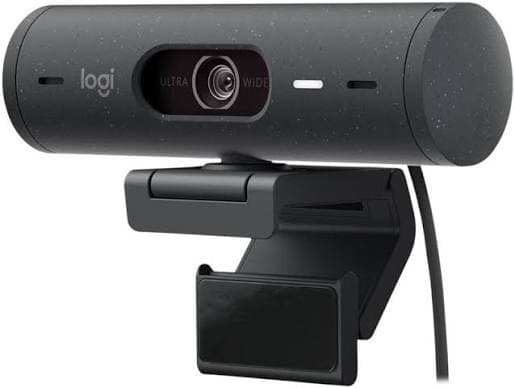 Logitech Brio 505 Business Webcam — Full HD 1080p, Auto-framing (RightSight), Stereo Mic, USB-C (960-001459)