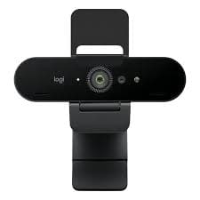 Logitech Brio 4K Ultra HD Webcam — 4K UHD, HDR, Windows Hello, 5x Zoom, Privacy Shutter (960-001724)
