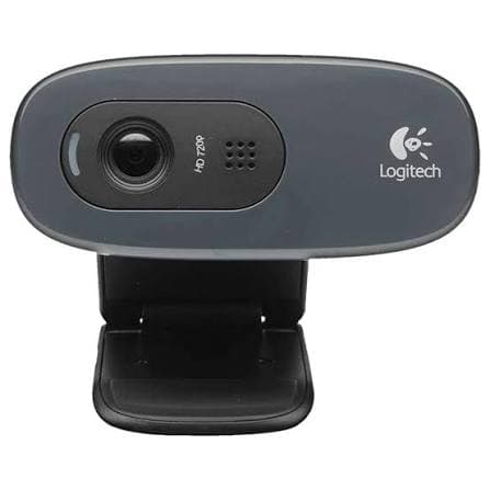 Logitech C270 HD Webcam — 720p HD, Fixed Focus, Noise-reducing Mic (960-001063)