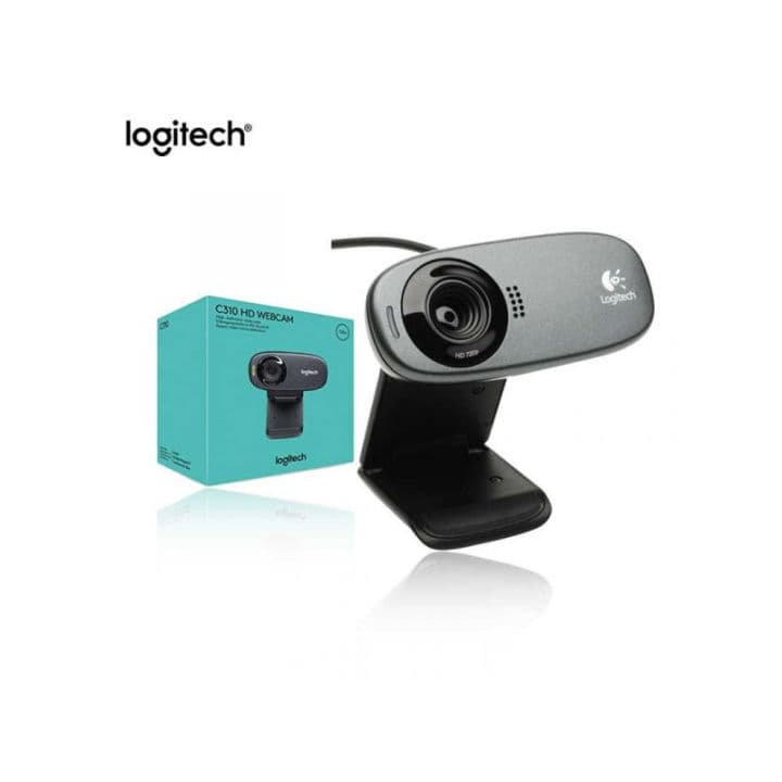 Logitech C310 HD Webcam — 720p HD, Fixed Focus, Noise-reducing Mic (960-001065)