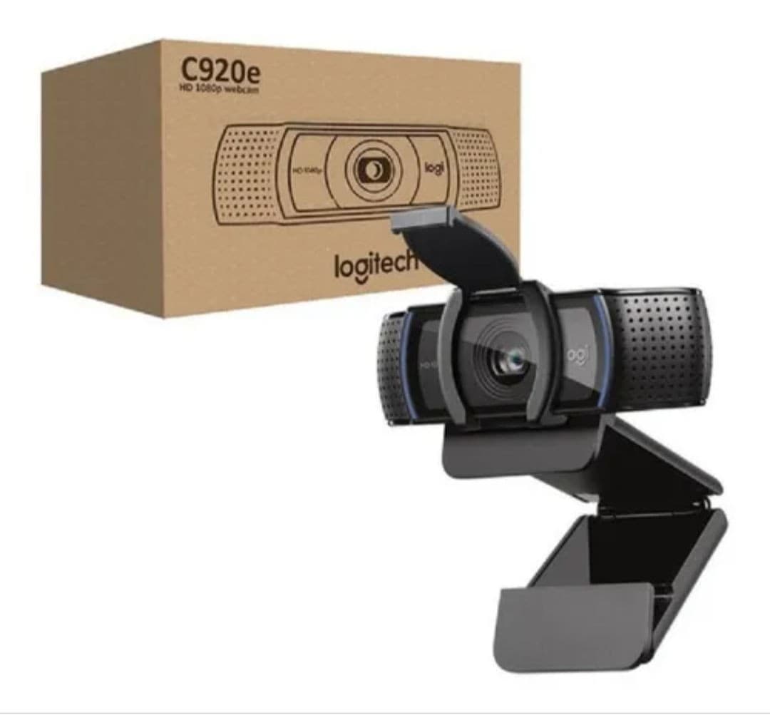 Logitech C920e Business Webcam — Full HD 1080p, Autofocus, Dual Mics, Privacy Shutter (960-001360)