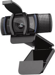 Logitech C920S Pro HD Webcam — Full HD 1080p, Autofocus, Stereo Mic, Privacy Shutter (960-001252)