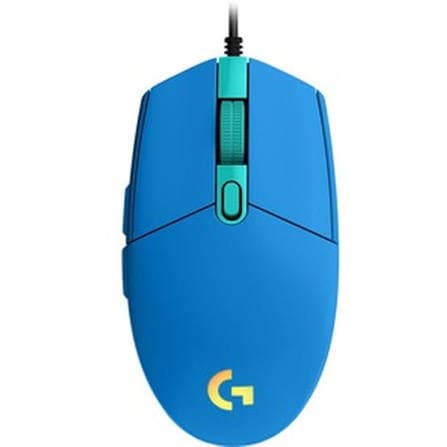 Logitech G203 Lightsync Gaming Mouse — Wired, 8000 DPI, 6 Buttons, RGB, Blue (910-005798)