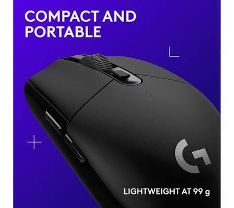 Logitech G305 Lightspeed Wireless Gaming Mouse — HERO 12K, 6 Buttons, 250h Battery (910-005283)