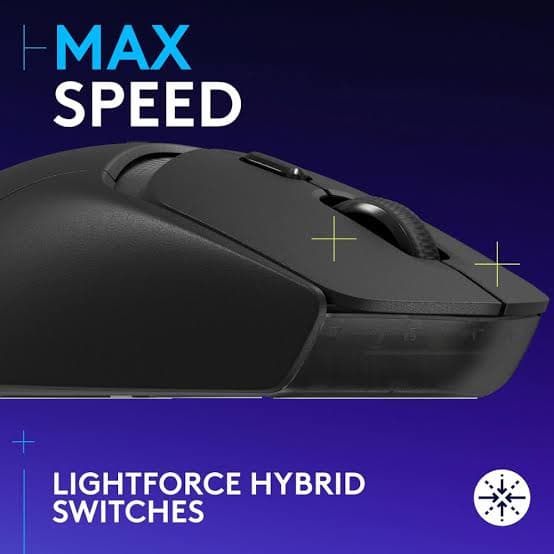 Logitech G309 Lightspeed Wireless Gaming Mouse — HERO 25K, LIGHTFORCE Switches, POWERPLAY (910-007200)