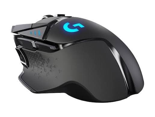 Logitech G502 Lightspeed Wireless Gaming Mouse — HERO 25K, 11 Buttons, Adjustable Weights, POWERPLAY (910-005568)