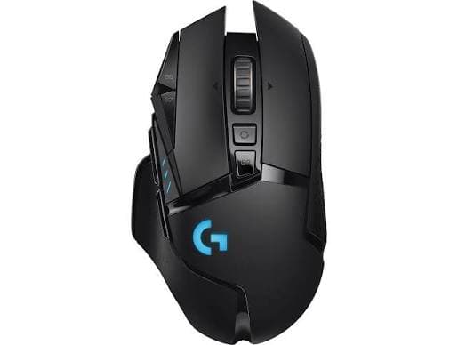 Logitech G502 Lightspeed Wireless Gaming Mouse — HERO 25K, 11 Buttons, Adjustable Weights, POWERPLAY (910-005568)