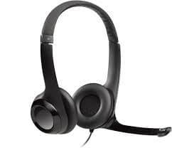 Logitech H390 USB Wired Headset — Noise-cancelling Mic, In-line Controls, Padded (981-000406)