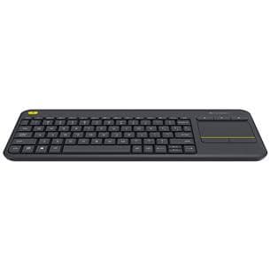 Logitech K400 Plus Wireless Touch Keyboard — 2.4GHz, Large 3.5" Touchpad, Media Keys, 10m Range (920-007145)