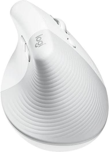 Logitech Lift Vertical Ergonomic Mouse — 57° Angle, Bluetooth/Bolt, 4000 DPI, Quiet, Off-White (910-006475)