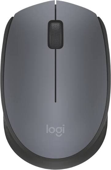 Logitech M171 Wireless Mouse — 2.4GHz, 1000 DPI, Ambidextrous, Grey (910-004655)