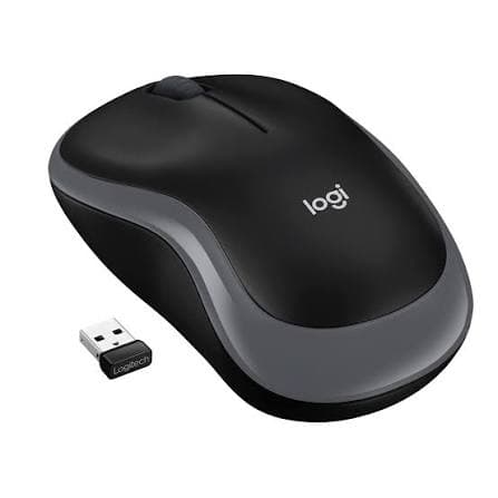 Logitech M185 Wireless Mouse — 2.4GHz, 1000 DPI, 12-month Battery (910-006540)