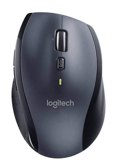 Logitech M705 Marathon Wireless Mouse — 2.4GHz Unifying, 7 Buttons, Hyper-fast Scroll, 3-year Battery (910-001949)