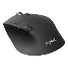 Logitech M720 Triathlon Multi-device Wireless Mouse — Bluetooth/Unifying, 8 Buttons, Hyper-fast Scroll (910-004791)