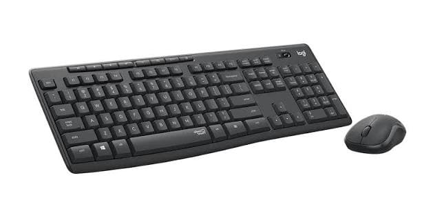 Logitech MK295 Silent Wireless Keyboard & Mouse Combo — 90% Quieter, 2.4GHz (920-009801)
