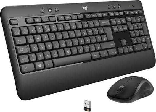 Logitech MK540 Advanced Wireless Keyboard & Mouse Combo — Unifying, Full-size, Contoured Mouse (920-008693)