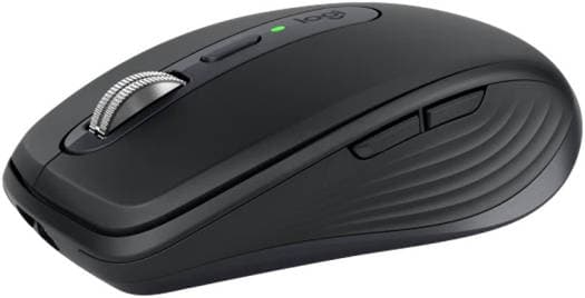 Logitech MX Anywhere 3S Compact Mouse — Bluetooth/Bolt, 8000 DPI, Quiet, MagSpeed, USB-C (910-006929)