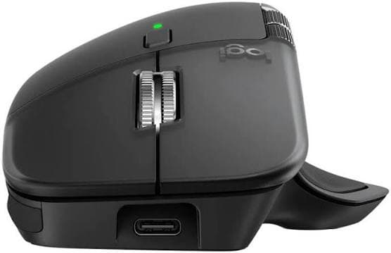 Logitech MX Master 4 for Business — Bluetooth/Bolt, 8000 DPI, Haptic Feedback, MagSpeed, USB-C (910-007618)