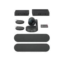 Logitech Rally Plus — Modular Ultra-HD Conferencing System for Large Rooms, 2 Speakers + 2 Mic Pods (960-001242)