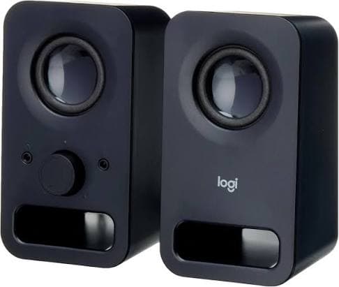 Logitech Z150 Compact Stereo Speakers 2.0 — 3.5mm, 6W Peak, Aux + Headphone Jack (980-000816)