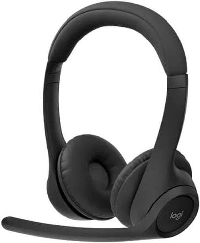 Logitech Zone 305 Wireless Business Headset — Bluetooth + USB Receiver, Noise-cancelling Mic, 16h, Graphite (981-001451)