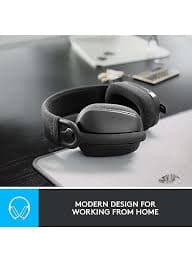 Logitech Zone Vibe 100 Wireless Headset — Bluetooth, Lightweight, Noise-cancelling Mic, Graphite (981-001213)
