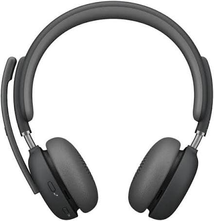 Logitech Zone Wireless 2 UC Premium ANC Headset — Hybrid ANC, AI Noise-cancelling Mics, USB Receiver + Bluetooth, Graphite (981-001311)