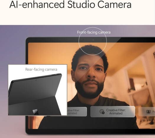 Microsoft Surface Pro 2-in-1 (11th Edition) Copilot+ PC — Snapdragon X Elite, 16GB, 256GB SSD, 13" OLED Touch, Win 11, Black (EP2-05006)