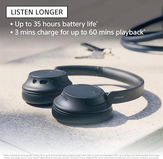 Sony WH-CH720N Wireless Noise Cancelling Headphones — Bluetooth, Over-ear, Black