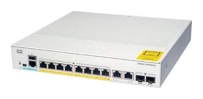 Cisco Catalyst 1000 Switch — 8× Gigabit, 2× SFP/RJ-45 combo (C1000-8T-2G-L)