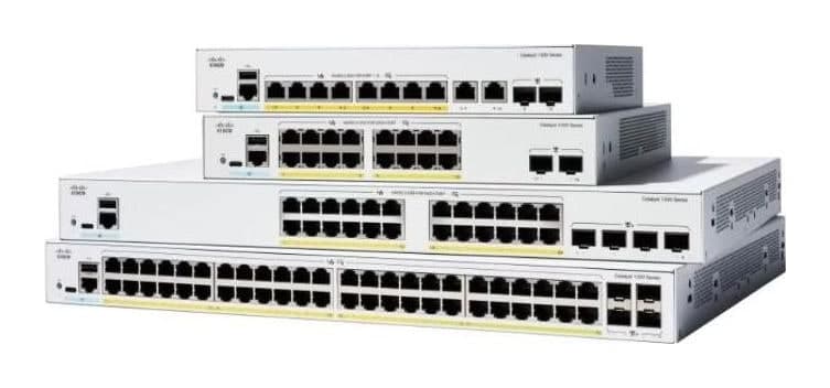 Cisco Catalyst 1200 Switch — 8× Gigabit PoE+, 2× SFP/RJ-45 combo, 120W PoE (C1200-8FP-2G)